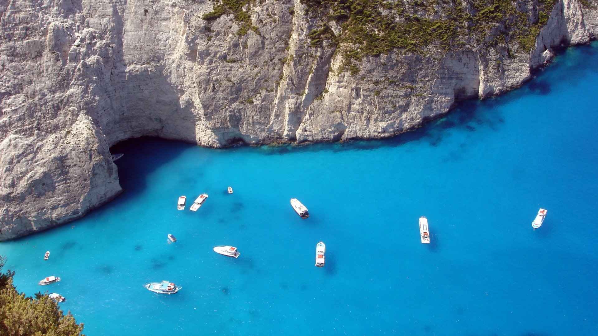 Greek Islands — turquoise water and limestone cliffs