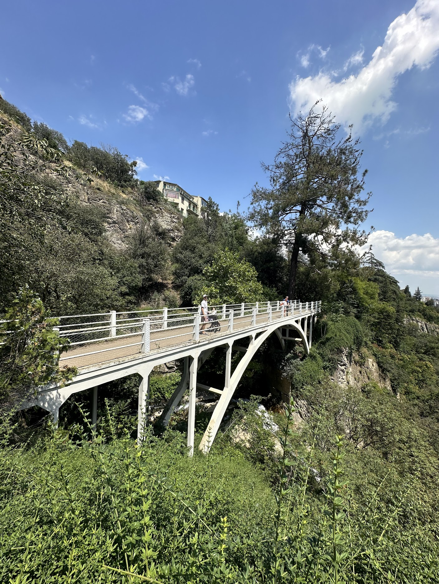Tbilisi Georgia — Botanical Garden Pavilion overlooking the city