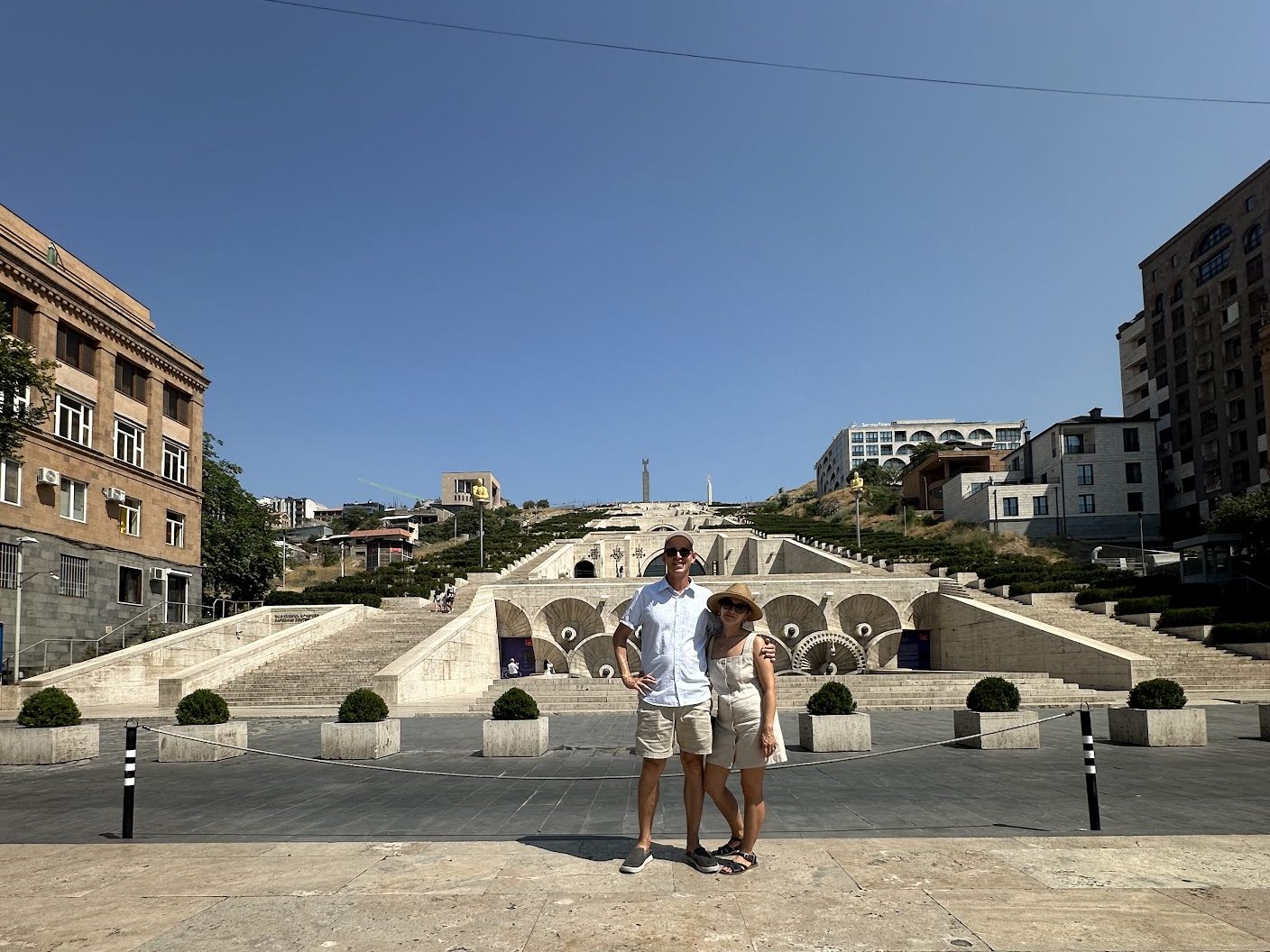 Tanitra Partivit at the Cascade Complex Yerevan Armenia — Sirena Collective travel advisor