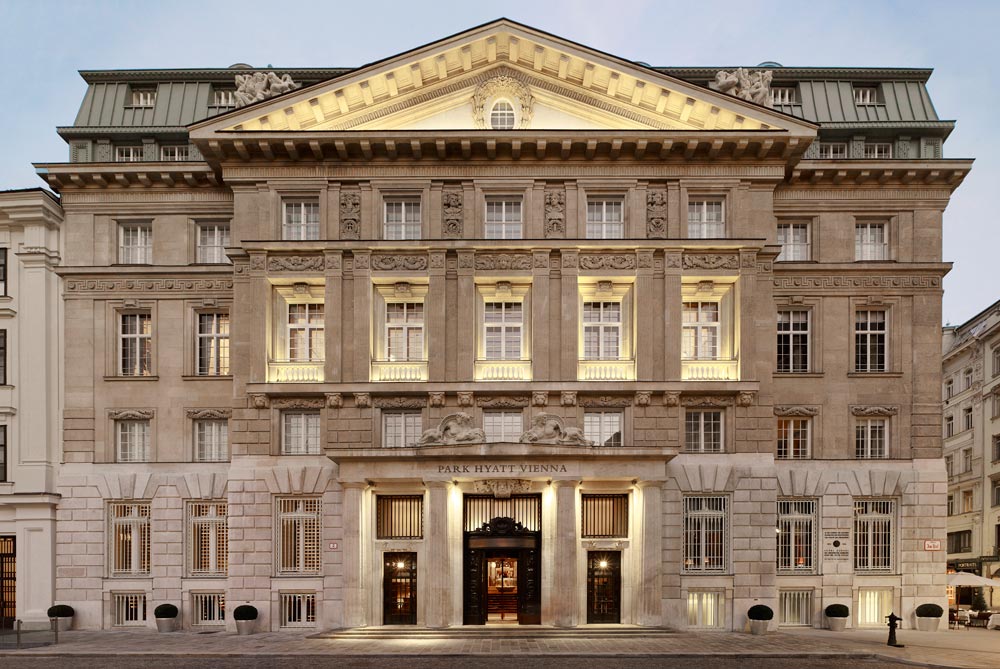 Park Hyatt Vienna exterior — Hyatt Privé luxury hotel booking Sirena Collective