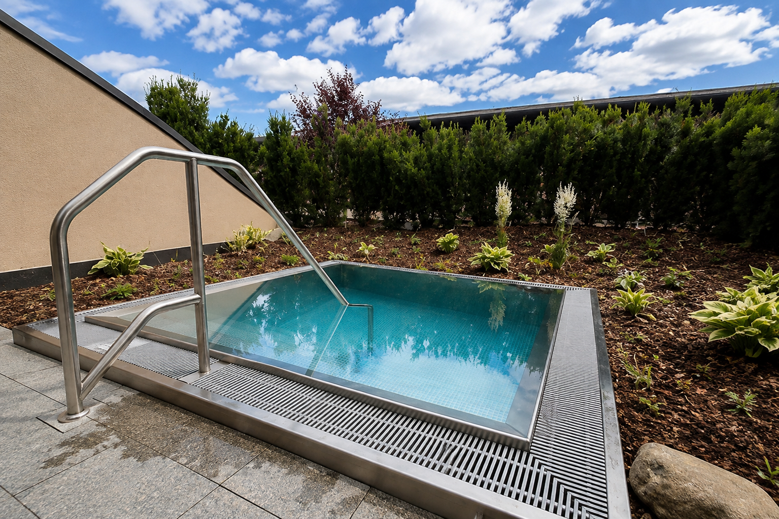 Adults-only spa cold plunge pool at Falkensteiner Family Resort Lido